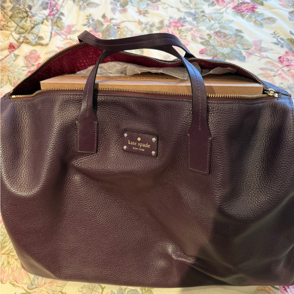 Kate Spade Dark Brown Men's Duffel Bag - Picture 4 of 14